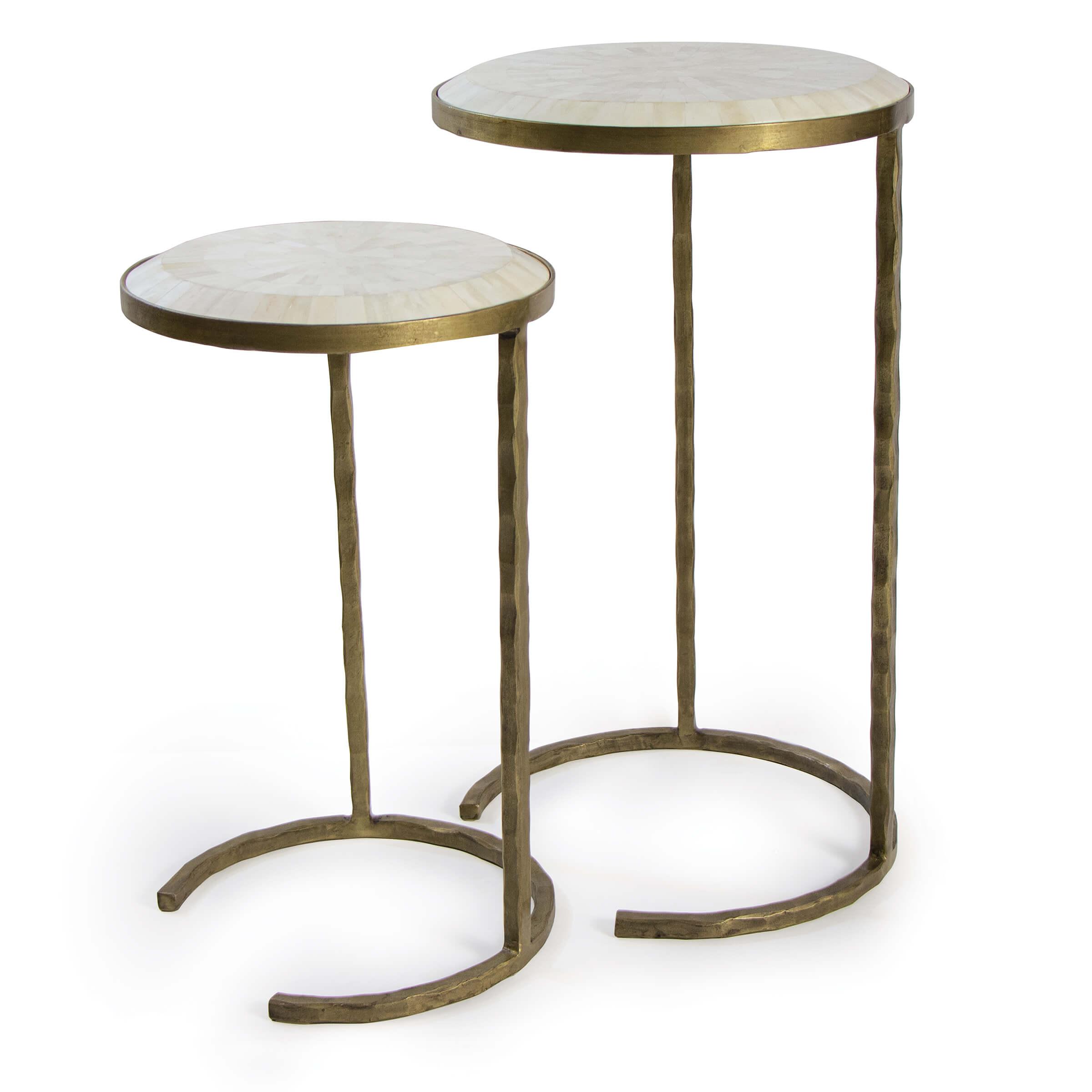 Bone Veneer Nesting Tables Regina Andrew Detroit
